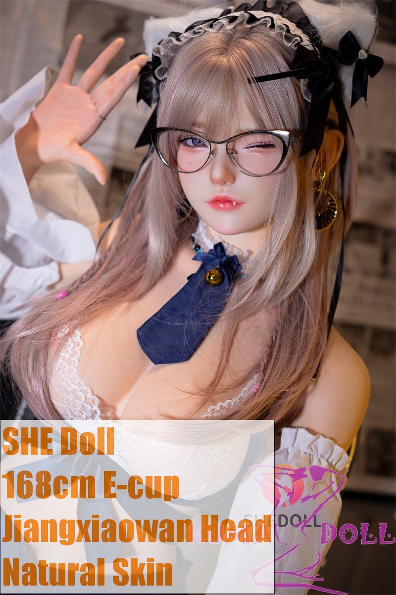 SHEDOLL 江小婉 Jiangxiaowan Head 168cm E-cup Sex Doll Body Material Customizable with Cat ears