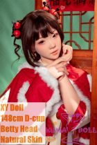 XYDOLL Sex Doll 148cm/4ft9 D-cup Silicone Betty Head Body Selectable Red New Year Style