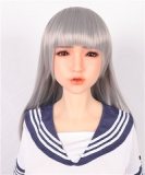Sanhui Doll 146cm G-cup #44 AIO Seamless Neck Silicone Sex Doll Real Skin Texture Beach Volleyball Swimwear