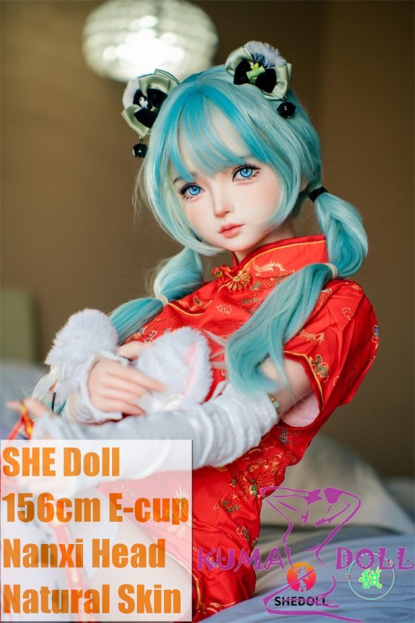SHEDOLL 156cm E-cup Nanxi Head Love Doll Body Material Customizable in Red Qipao