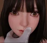 Firefly Diary 165cm C-cup Linglong Head Full Silicone Sex Doll With Body Make-up in Black Cheongsam