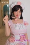 YFDOLL 156cm I-cup Qianyang Head Real Skin Texture Full Silicion Sex Doll in Pink Maid