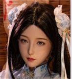 XYDOLL Sex Doll 148cm/4ft9 D-cup Silicone Bonnie Head Body Selectable Purple Poofy Dress