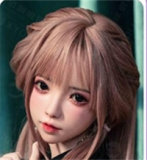 XYDOLL Sex Doll 148cm/4ft9 D-cup Silicone Candy Head Body Selectable Pink Hair