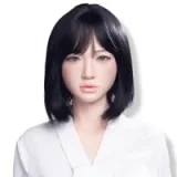 XYDOLL Sex Doll 148cm/4ft9 D-cup Silicone Bonnie Head Body Selectable Purple Poofy Dress