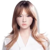 XYDOLL Sex Doll 148cm/4ft9 D-cup Silicone Bonnie Head Body Selectable Purple Poofy Dress