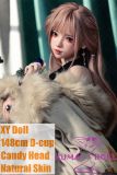 XYDOLL Sex Doll 148cm/4ft9 D-cup Silicone Candy Head