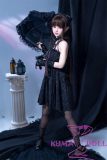 XYDOLL Sex Doll 148cm/4ft9 D-cup Silicone Dale Head Body Selectable Black Lace Dress