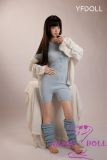 YFDOLL 161cm E-cup Taozi Head Full Silicion Sex Doll Blue Knit Bodysuit