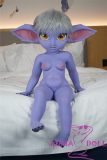 Real Girl 100cm AA-cup Xiaopao Head Full Silicone Doll Cosplay LOL Tristana