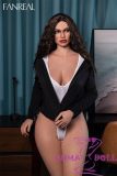 G-Cup Doll Sitting White Bodysuit