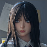 Firefly Diary 160cm G-cup Liuli Head Close Eye Version Full Silicone Sex Doll With Body Make-up in Cow Print Swimsuit