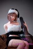 LACE DOLL 168cm D-cup Wanbing Head Close Eye Version Sex Doll Silicone Head Body Material Customizable in Black Christmas outfit