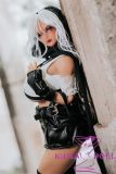 62cm silicone doll punk outfit