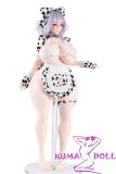 MRL DOLLS Full Silicone Sex Doll 61cm 3.0 Keiko Head Cow Pattern Outfit