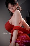 LACE DOLL 163cm H-cup 暮雪(Muxue) Head Sex Doll Body Material Customizable Red Dress