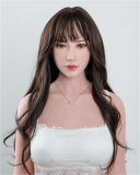 FANREAL 111cm F-cup Full Size Lifelike Silicone Sex Torso with Carlee Head Real Skin Texture in Green Lingerie
