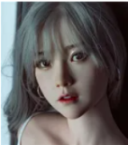 FANREAL 166 cm J-Cup Nora Head Full Size Lifelike Silicone Sex Doll Fair Skin in Red Bathrobe