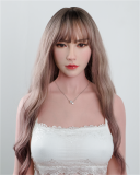 FANREAL 166 cm J-Cup Nora Head Full Size Lifelike Silicone Sex Doll Fair Skin in Red Bathrobe