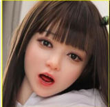 MLW Doll Sex Doll 87cm A-cup Yuu Head Full Silicone Torso in White Dress, and Pink Rope Bondage