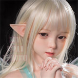 MLW Loli type love doll 100cm/3ft3 bust flat Koko head TPE material body Head material selectable Makeup selectable in Blue Dress