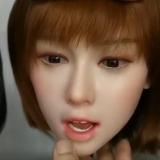 MLW Doll Sex Doll 87cm A-cup Yuu Head Full Silicone Torso in White Dress, and Pink Rope Bondage