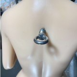 MLW Doll Sex Doll 87cm A-cup Yuu Head Full Silicone Torso in White Dress, and Pink Rope Bondage