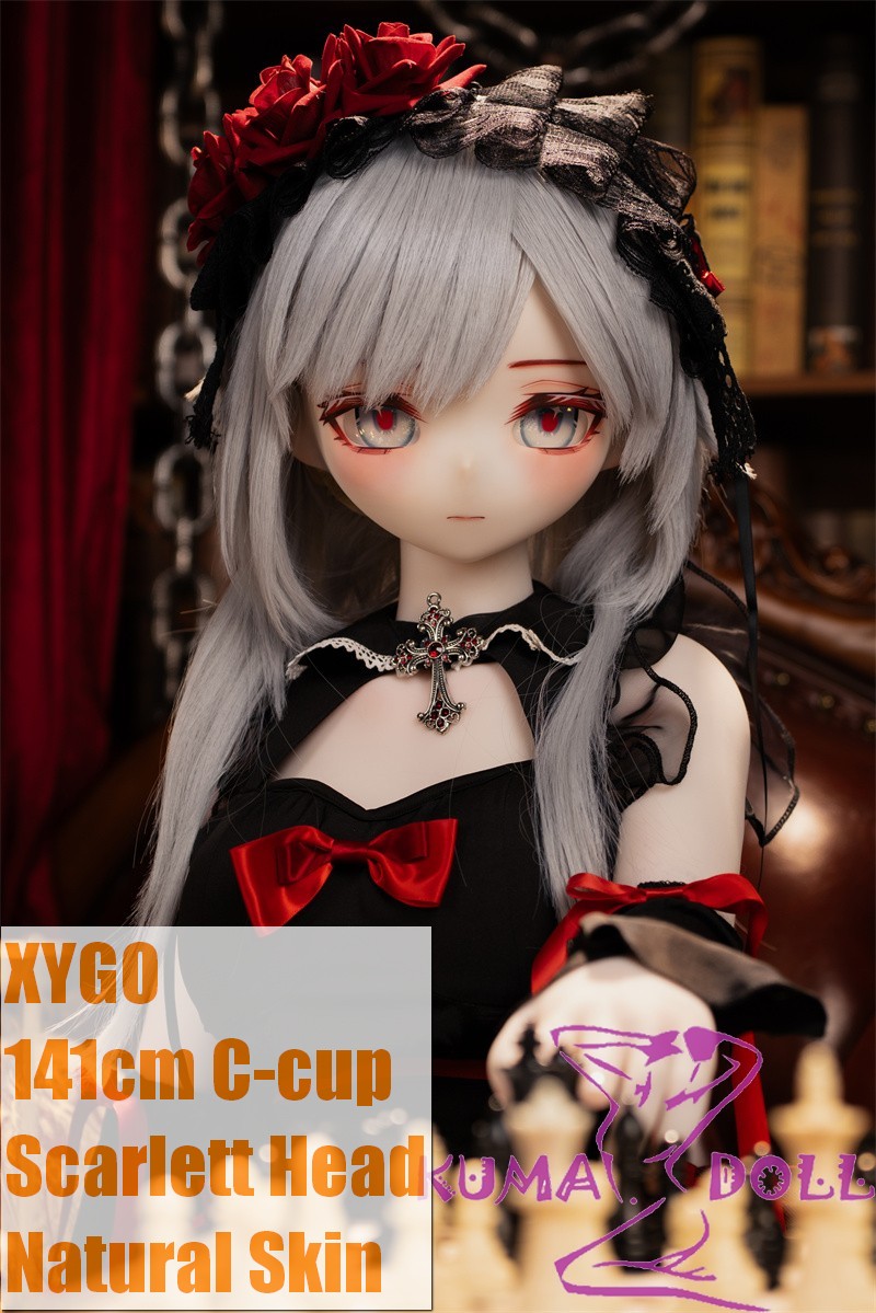 XYGO 141cm C-cup Scarlett PVC Head+ TPE Body Anime Doll Cute Cat Girl