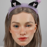 Cyber Girl 160cm C-cup CG3 Head Full Silicone Sex Doll in Denim Jeans