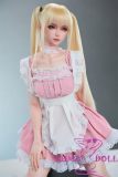 ROSE IDOL 80cm Rose003 Head Full Silicone Sex doll Mini Lifelike Doll Pink Dress