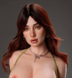 Cyber Girl 163cm E-cup CG2 Head Full Silicone Sex Doll in Pink Swimsuit