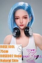 ROSE IDOL 75cm Rose002 Head Full Silicone Sex doll Mini Lifelike Doll Yoga Outfit