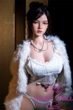 TOP-CYDOLL 157cm D-Cup Fairy Head Full Silicone Doll in Luxury White Lingerie