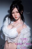 TOP-CYDOLL 157cm D-Cup Fairy Head Full Silicone Doll in Luxury White Lingerie
