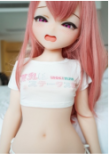 Irokebijin Full Silicone Sex Doll 110cm A-cup Aisa Head Flat Breasts