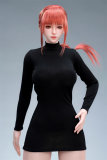 【Pre-sale 199 sets】ROSE IDOL 75cm IDOL002 Head Full Silicone Sex doll Mini Lifelike Doll Black Coat Outfit