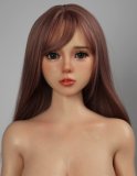 MD DOLL 150cm E-cup Medium Chest M47 Phoebe Head Full Silicone Sex Doll Pink Knitted Outfit