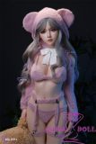MD DOLL 150cm E-cup Medium Chest M47 Phoebe Head Full Silicone Sex Doll Pink Knitted Outfit