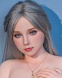 MD DOLL 150cm E-cup Medium Chest M47 Phoebe Head Full Silicone Sex Doll Pink Knitted Outfit