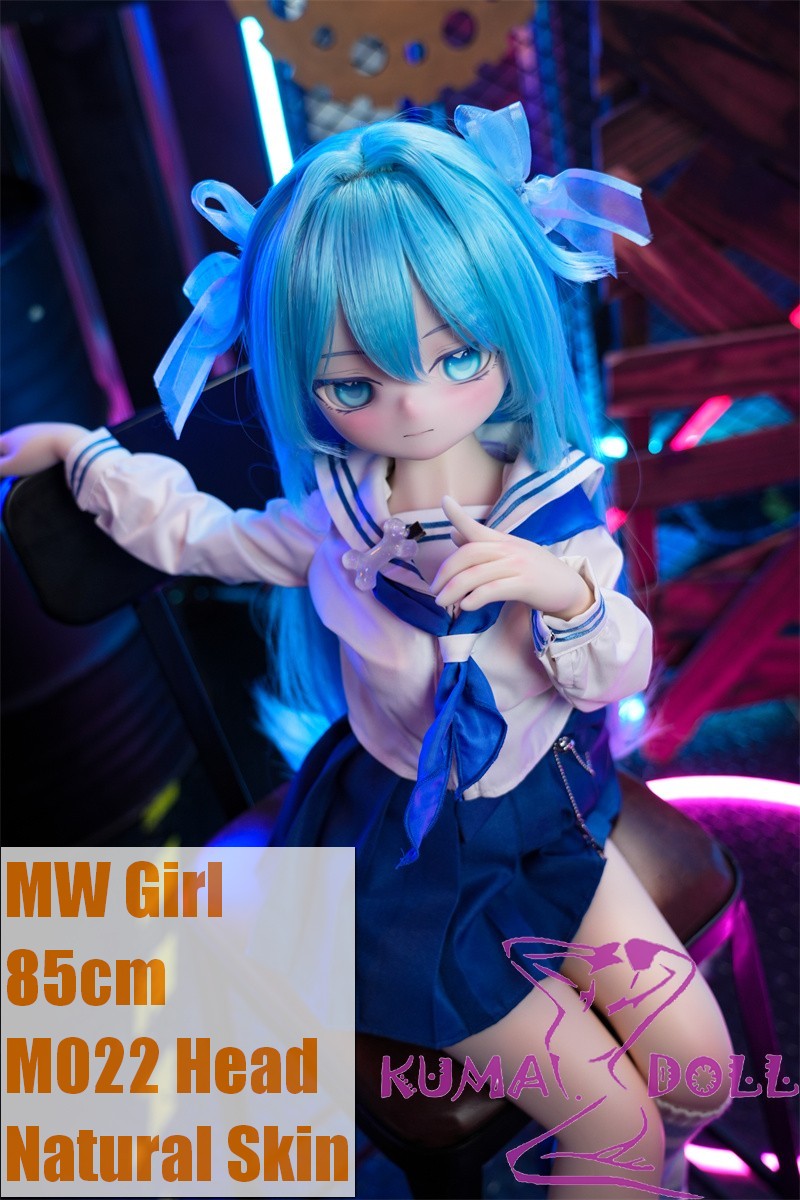 MW Girl Anime Sex Doll 85cm M022 Head Blue Hair