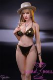 Jennifer head silicone doll champagne bikini