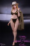MD DOLL 166cm F-cup M45 Jennifer Head Full Silicone Sex Doll Champagne Bikini