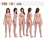 MD DOLL 166cm F-cup M45 Jennifer Head Full Silicone Sex Doll Champagne Bikini