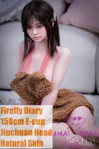 Firefly Diary 158cm E-cup Jiuchuan Head Silicome Head + TPE Body Sex Doll With Body Make-up in Teddy Apron