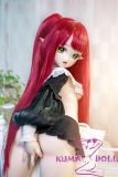 MW Girl Anime Sex Doll 115cm M20 Silicone Head Succubus Style Black Mini Skirt