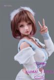 MD DOLL 150cm E-cup Medium Chest M21 Lily Head Full Silicone Sex Doll Blue White Knitted Outfit