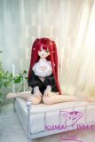 MW Girl Anime Sex Doll 115cm M20 Silicone Head Succubus Style Black Mini Skirt