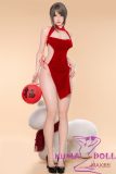 Firefly Diary 165cm C-cup Yelan Head Full Silicone Sex Doll With Body Make-up Red Dress