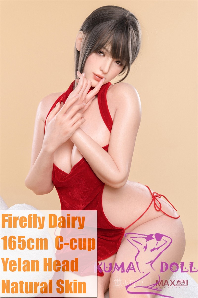 Firefly Diary 165cm C-cup Yelan Head Full Silicone Sex Doll With Body Make-up Red Dress