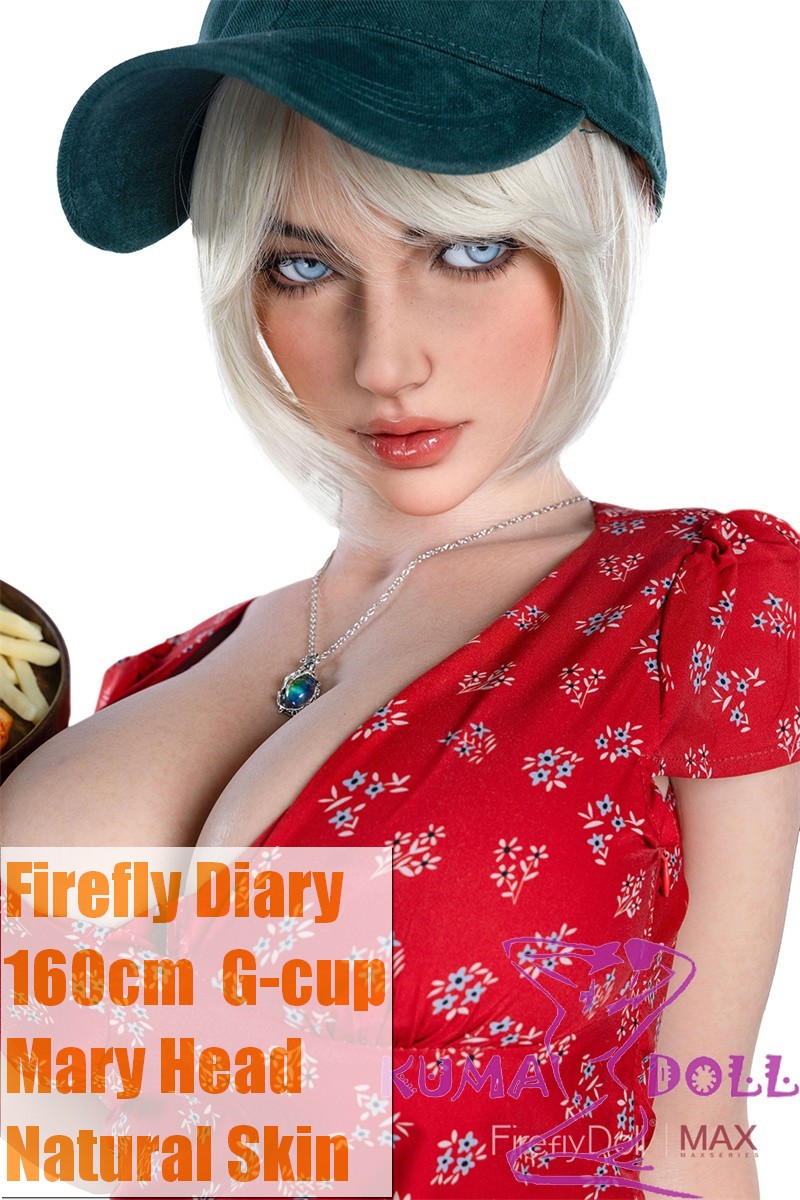 Firefly Diary 160cm G-cup Mary Head Full Silicone Sex Doll With Body Make-up in Black Bodysuit
